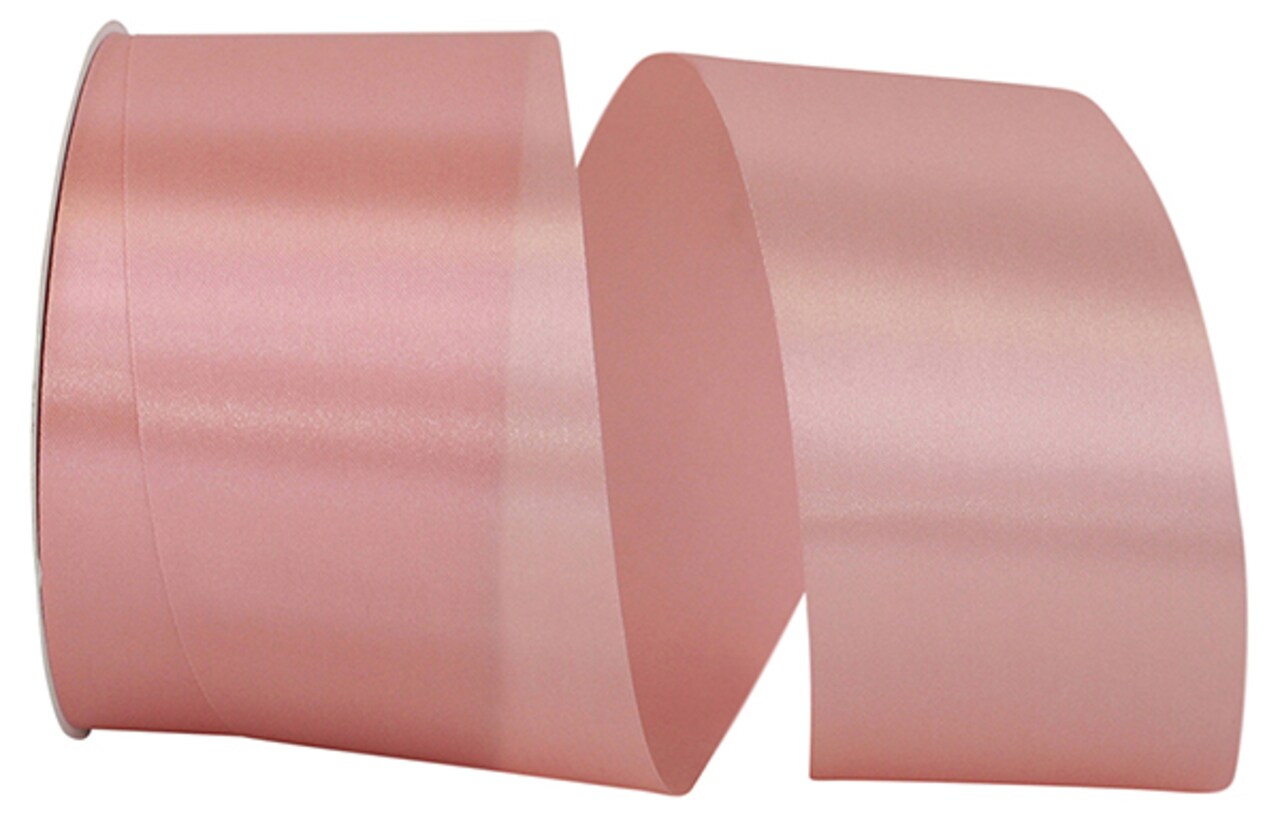 Florist Ribbons --- 2.5 inch x 50 yards --- Satin / Acetate Supreme Cooler Ribbon -- Mauve Color